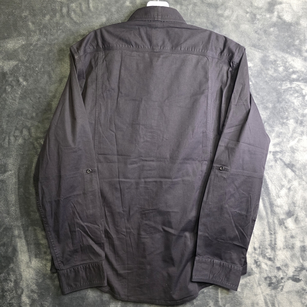 Batch Mens Long Sleeve Black Casual Button Down Shirt - Picture 5 of 7